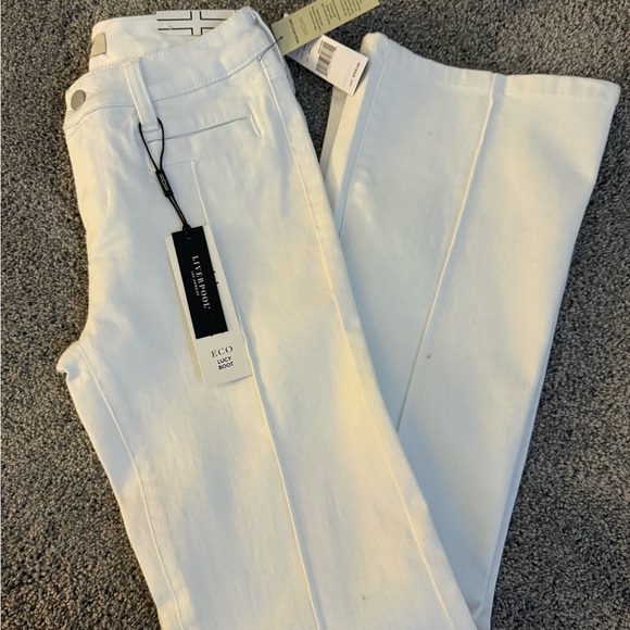 Liverpool LA Women's White Flare Jeans - Picture 5 of 5